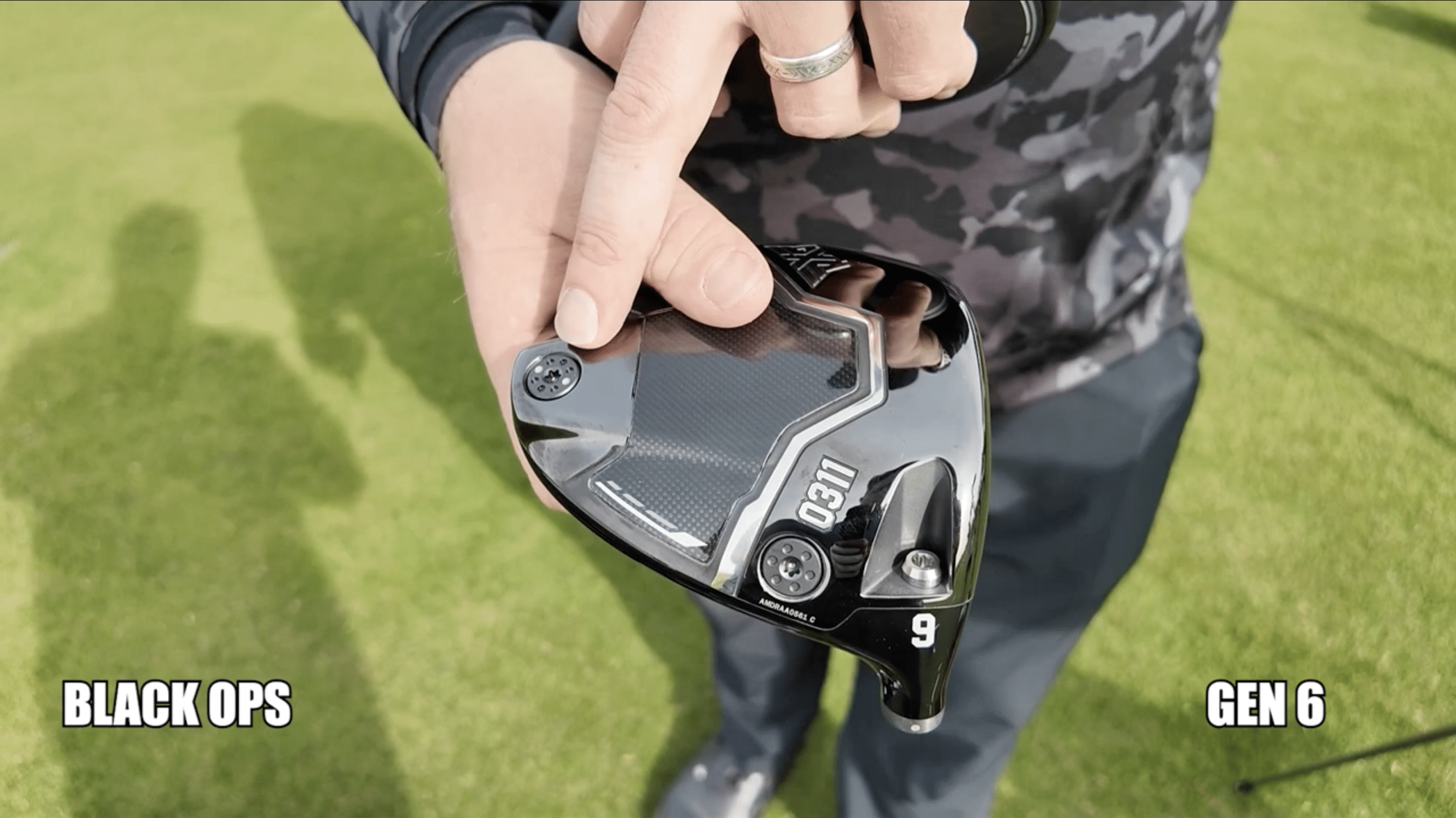 Person holding PXG Black Ops Gen 6 golf driver