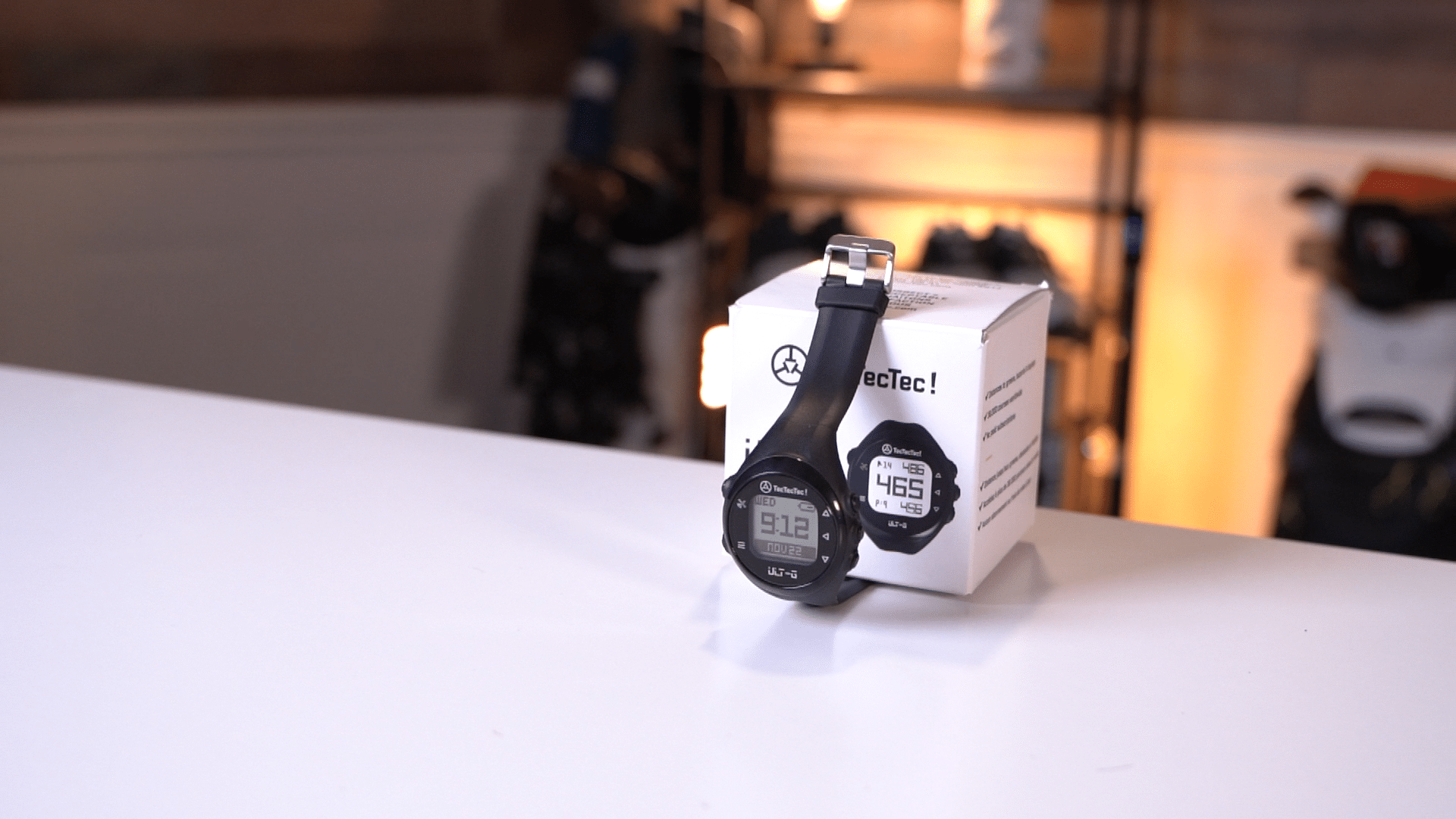 TecTecTec digital golf watch on box