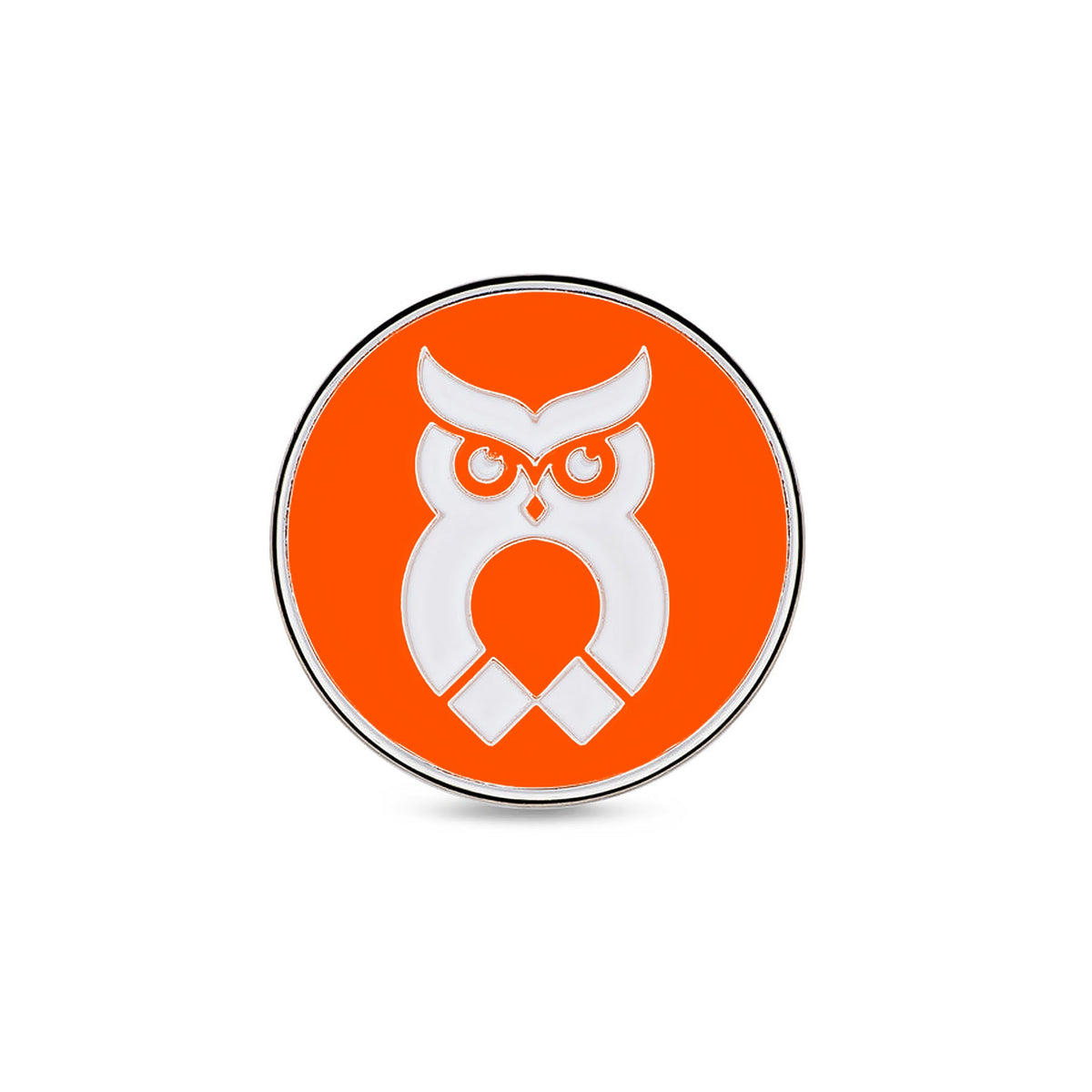 Orange MagnetOwl Poker Chip Ball Marker - Shop.GolfersAuthority