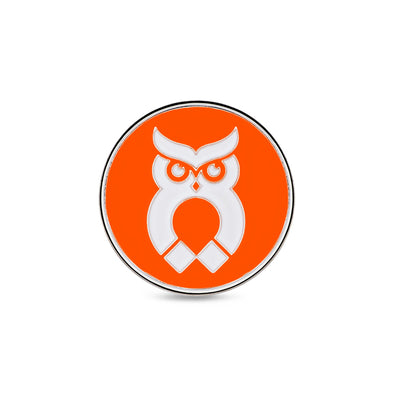 Orange MagnetOwl Poker Chip Ball Marker - Shop.GolfersAuthority