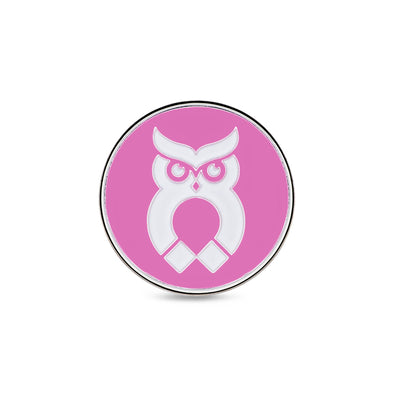Pink MagnetOwl Poker Chip Ball Marker - Shop.GolfersAuthority