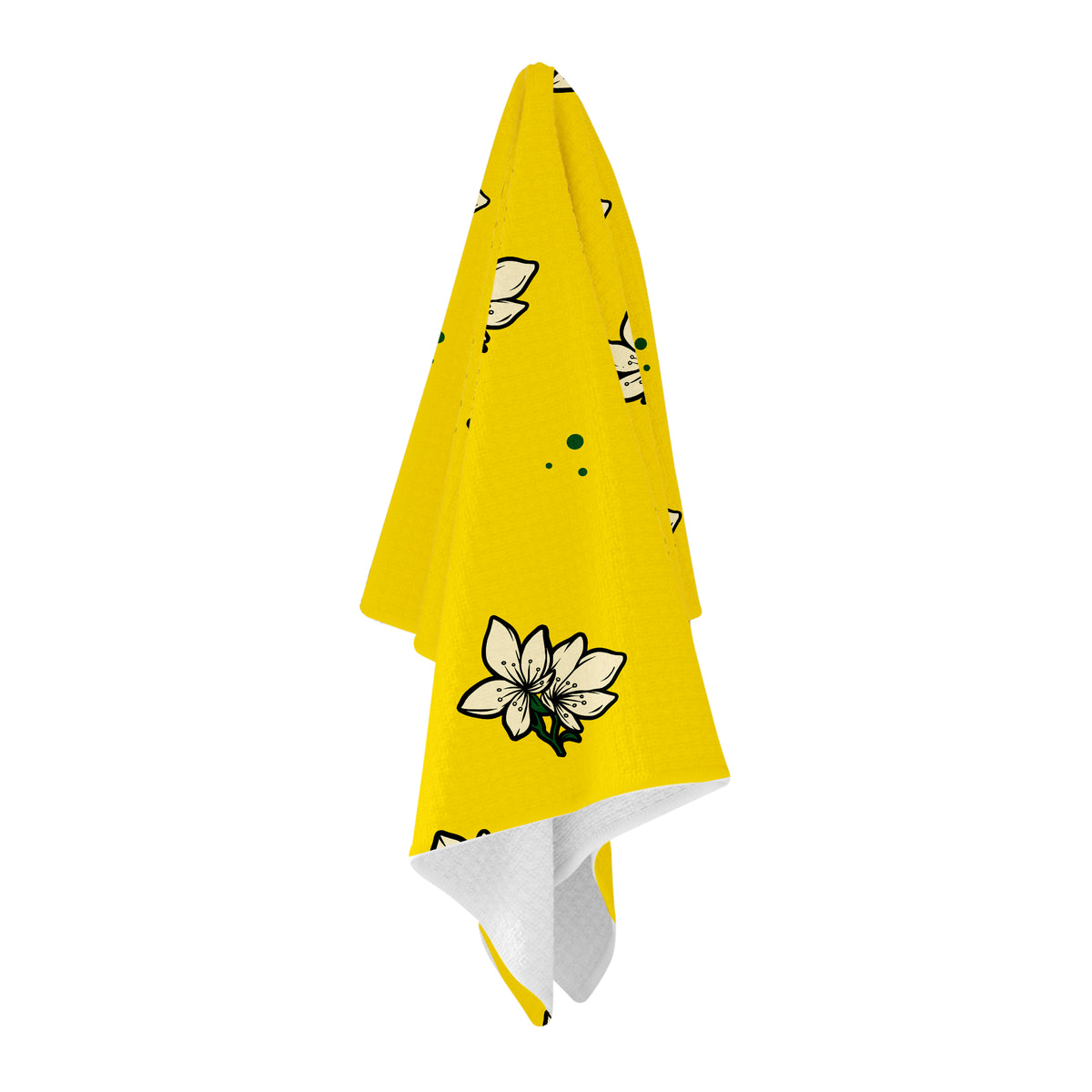 Yellow Azalea Golf Towel - Shop.GolfersAuthority