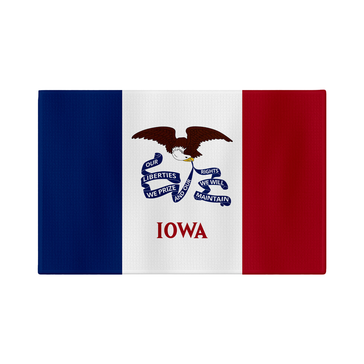 Iowa Flag Golf Towel - Shop.GolfersAuthority