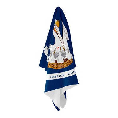 Louisiana Flag Golf Towel - Shop.GolfersAuthority