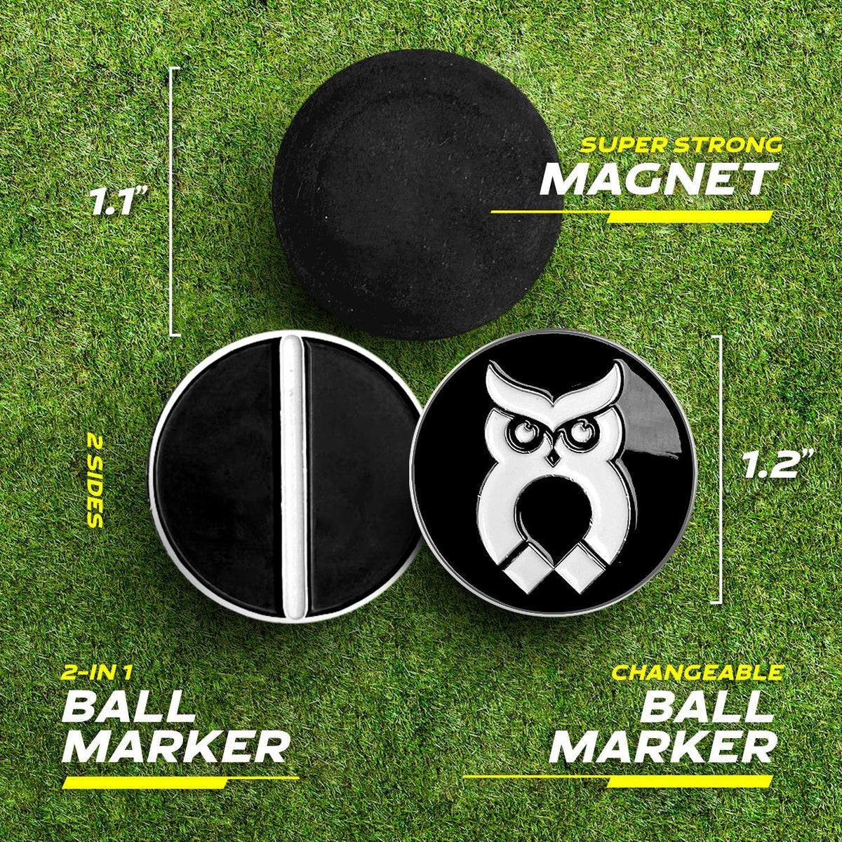 White MagnetOwl Golf Towel Kit - Shop.GolfersAuthority