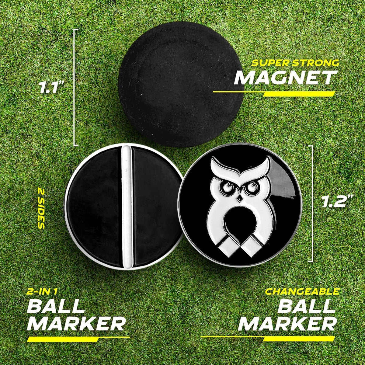 MagnetOwl Magnetic Golf Towel Clip - Shop.GolfersAuthority