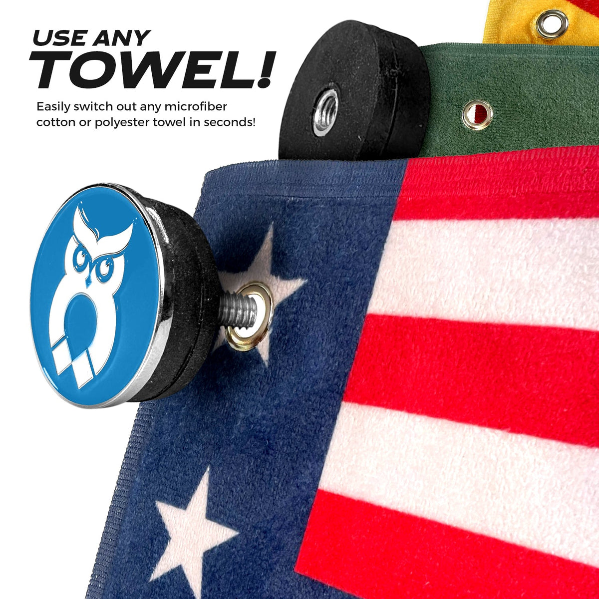 Blue MagnetOwl Ball Marker - Shop.GolfersAuthority