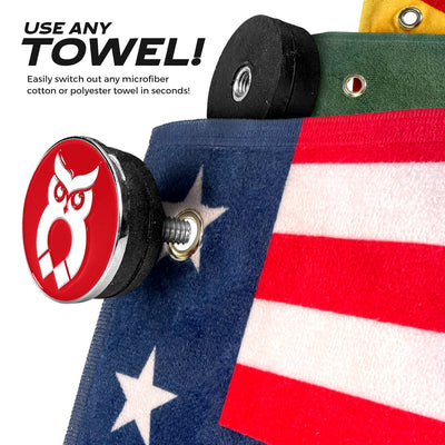 Red MagnetOwl Ball Marker - Shop.GolfersAuthority