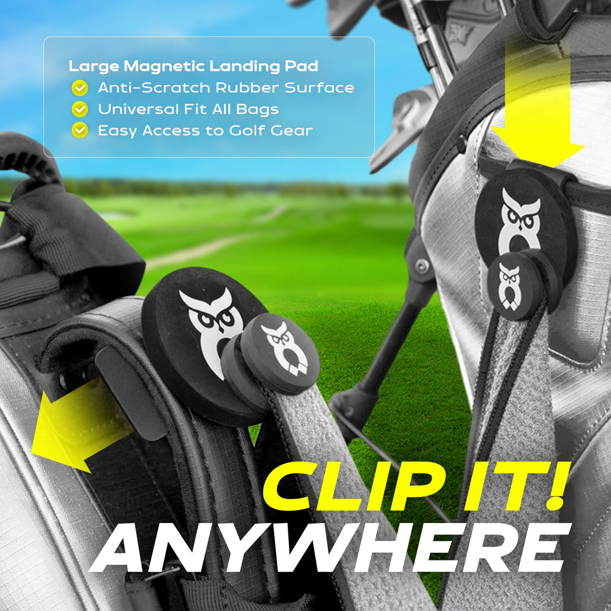 Magnetic Golf Bag Landing Pad - Shop.GolfersAuthority