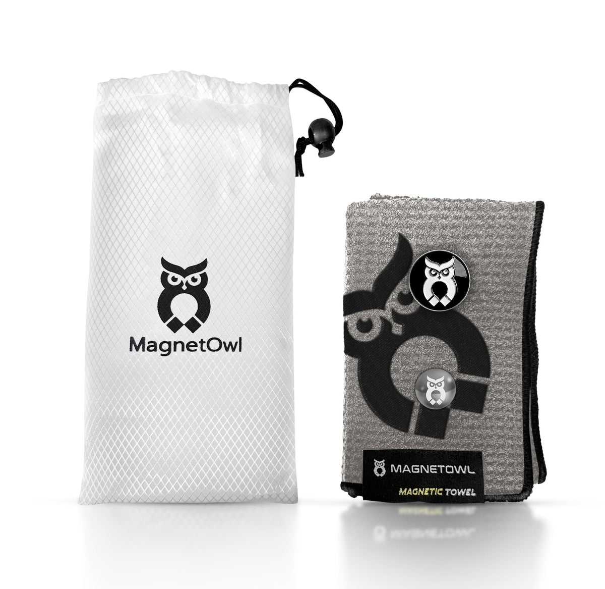 Gray MagnetOwl Golf Towel Kit - Shop.GolfersAuthority
