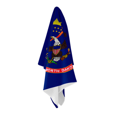 North Dakota Flag Golf Towel - Shop.GolfersAuthority