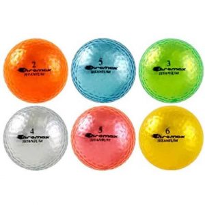 chromax high visibility m1x golf balls pack of 6 balls