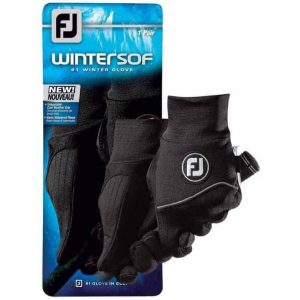 footjoy wintersof golf gloves 1 pair black ml
