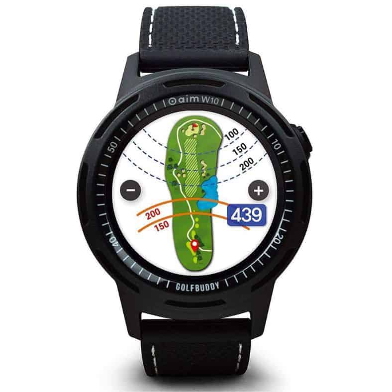 golfbuddy aim w10 golf gps watch