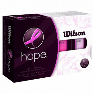 wilson hope 12 ball ladies golf balls pink hot pink