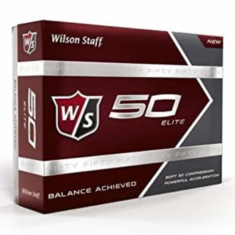 wilson staff fifty elite golf balls pack of 12
