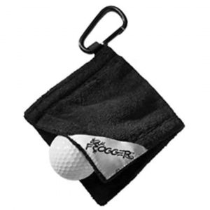 frogger golf amphibian wet dry golf ball towel 4 x 4