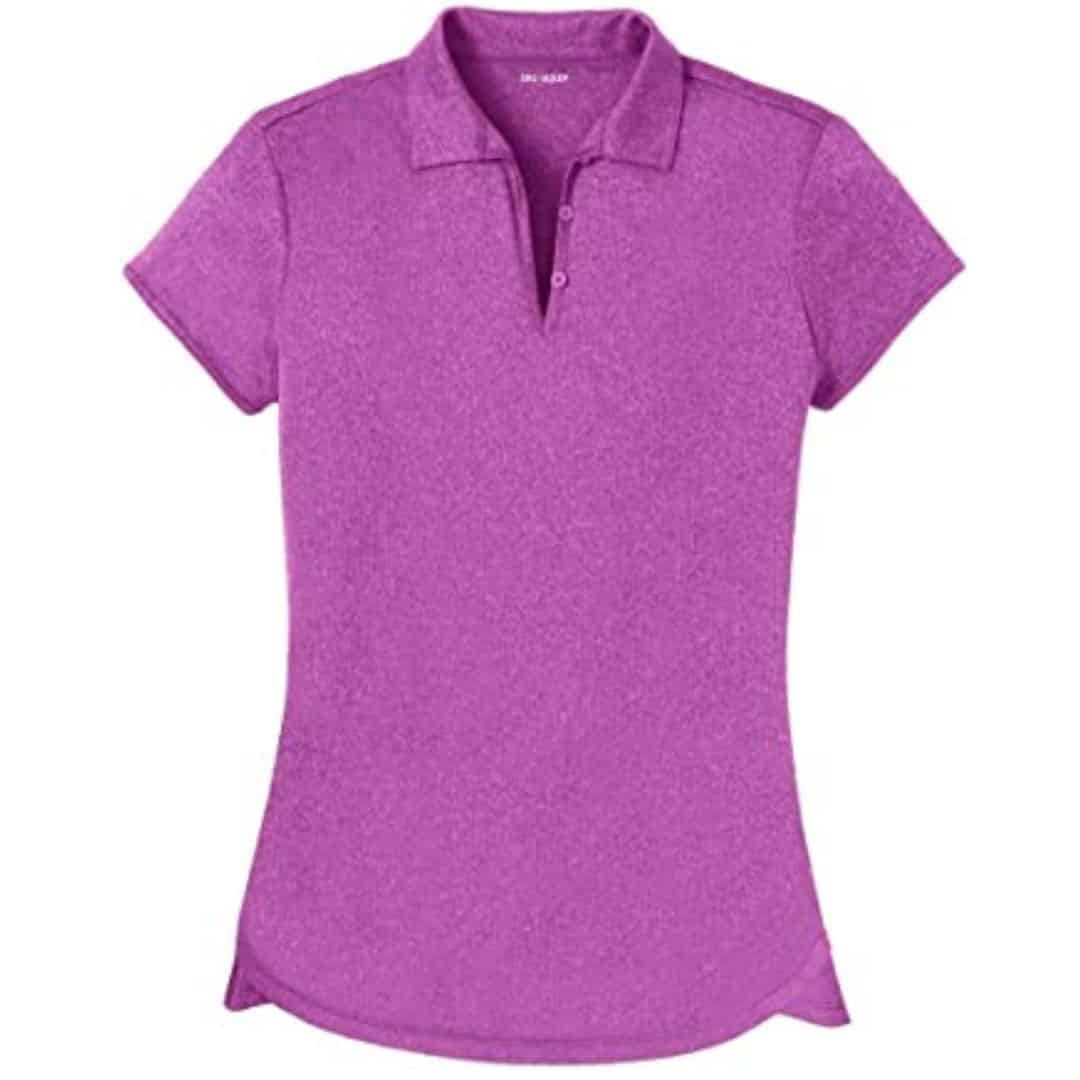 purple golf shirt ladies