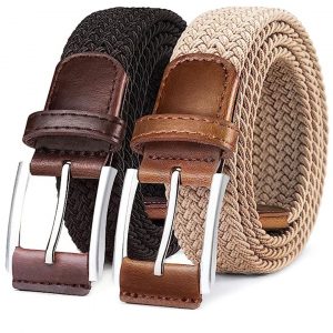 BULLIANT Belt for Men Stretch Braided Web Belt