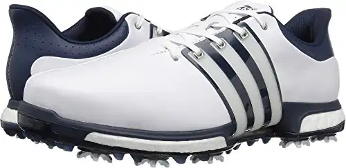 adidas mens Golf Tour360 Boost Spiked Shoe , WHITE , 9.5 M US