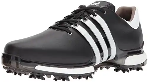 adidas Men's TOUR 360 2.0 Golf Shoe, Core Black/White, 7 M US