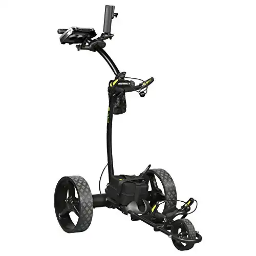 BATCADDY X4R Sealed Lead 18-Hole Battery Powered Golf Push Cart with Remote, Dual Motor, 9-Speeds and Reverse, Cruise Control, Anti-Tip Wheel, and Downhill Control, Phantom Black