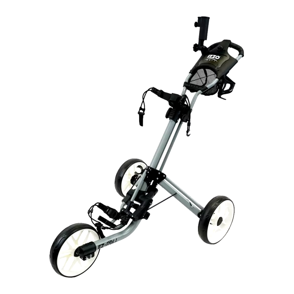 IZZO Golf EZ-Roll 3 Wheel Golf Push Cart
