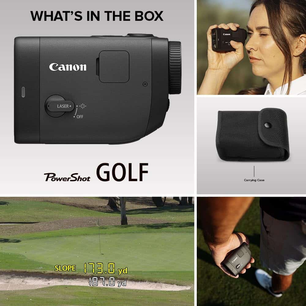 Canon PowerShot Golf laser rangefinder with case