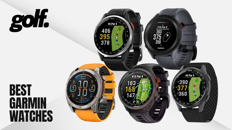 Collection of top Garmin golf watches displayed.
