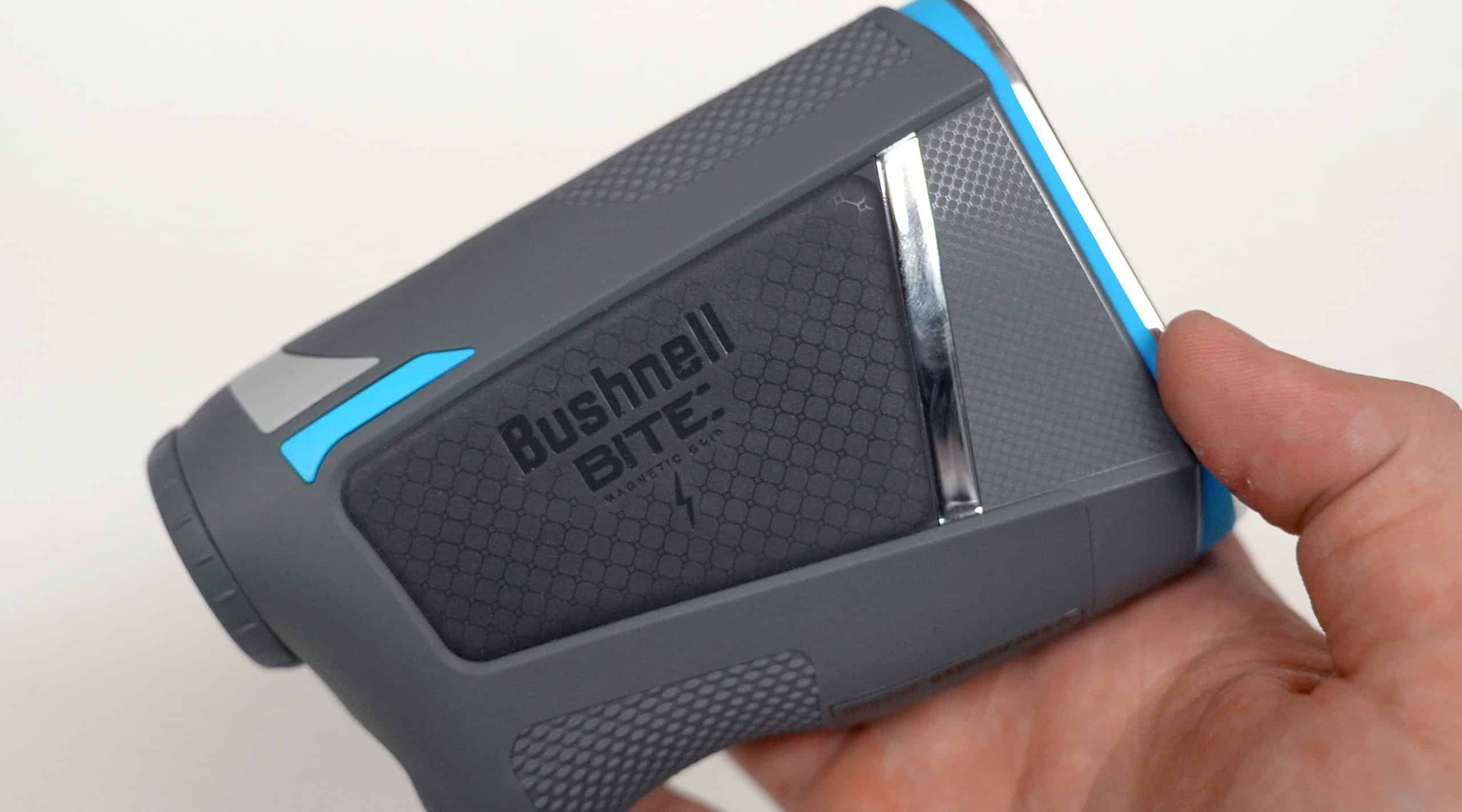 Bushnell golf rangefinder with magnetic grip