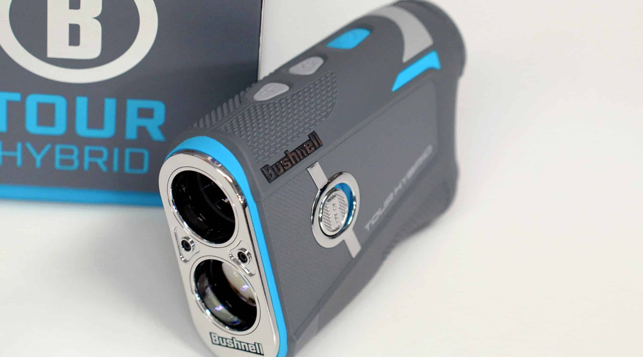 Bushnell Tour Hybrid golf rangefinder close-up
