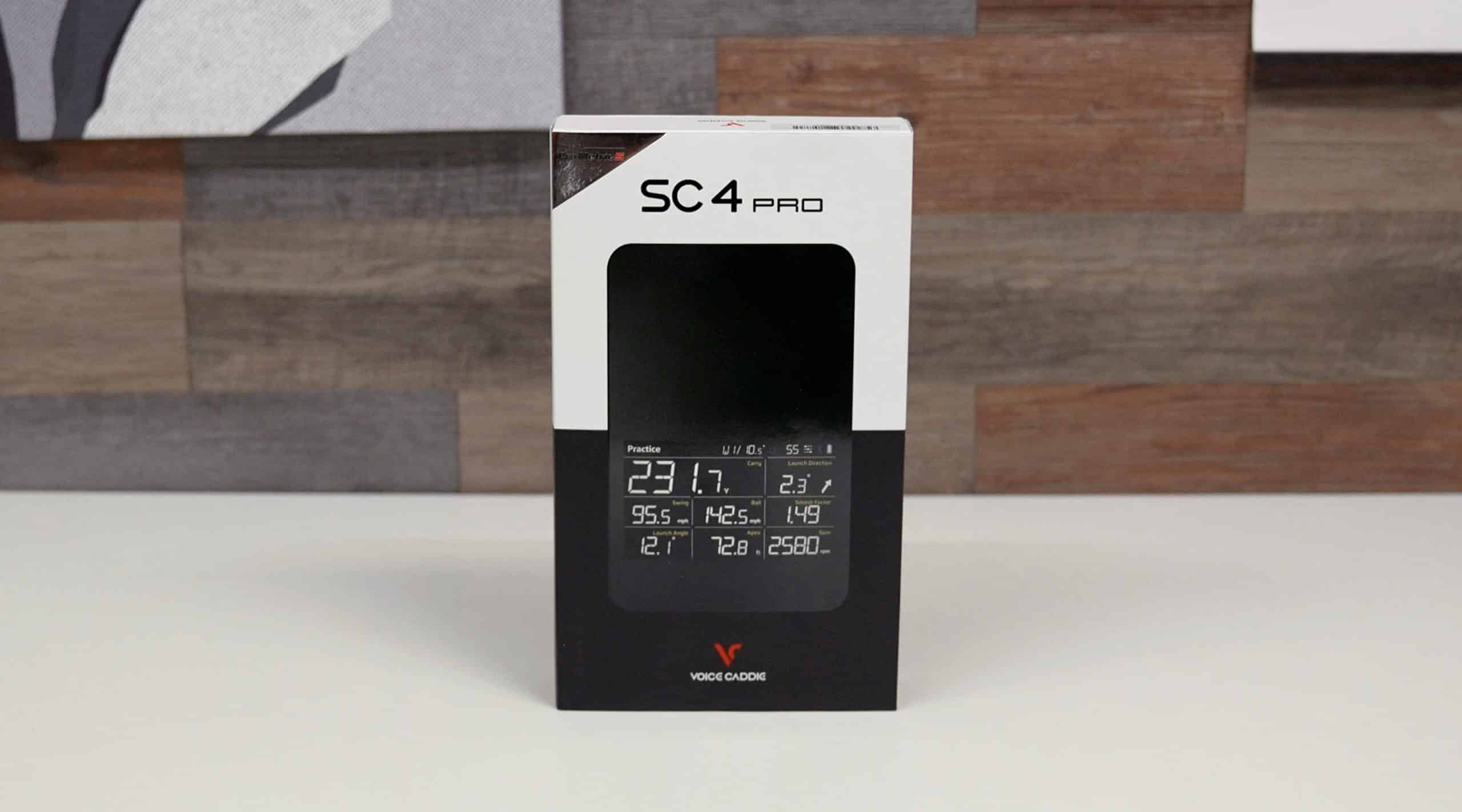 Voice Caddie SC4 Pro golf launch monitor box