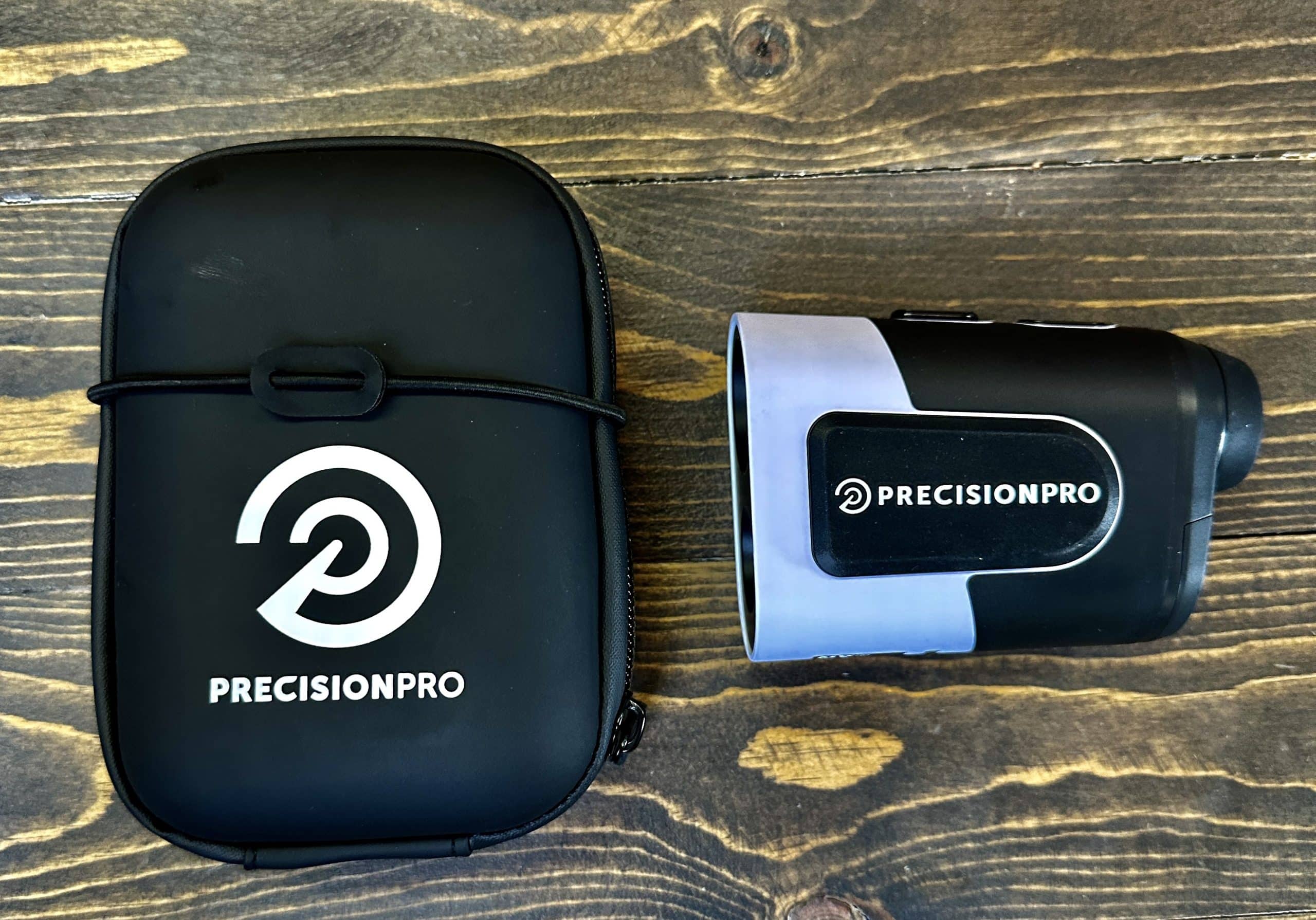 Precision Pro golf rangefinder with carrying case