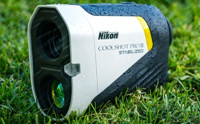 Nikon COOLSHOT PRO III Stabilized rangefinder on grass