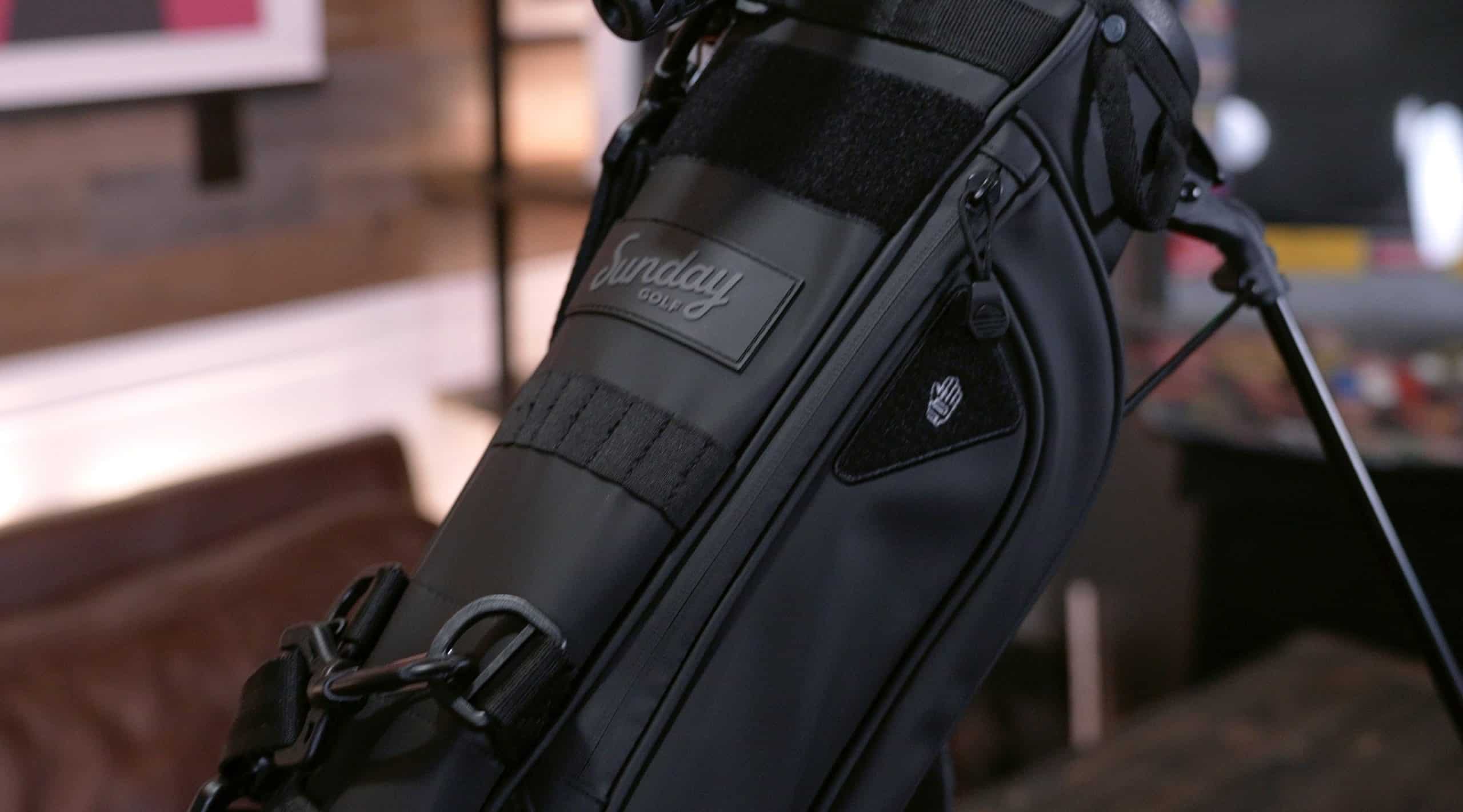 Black Sunday Golf stand bag close-up