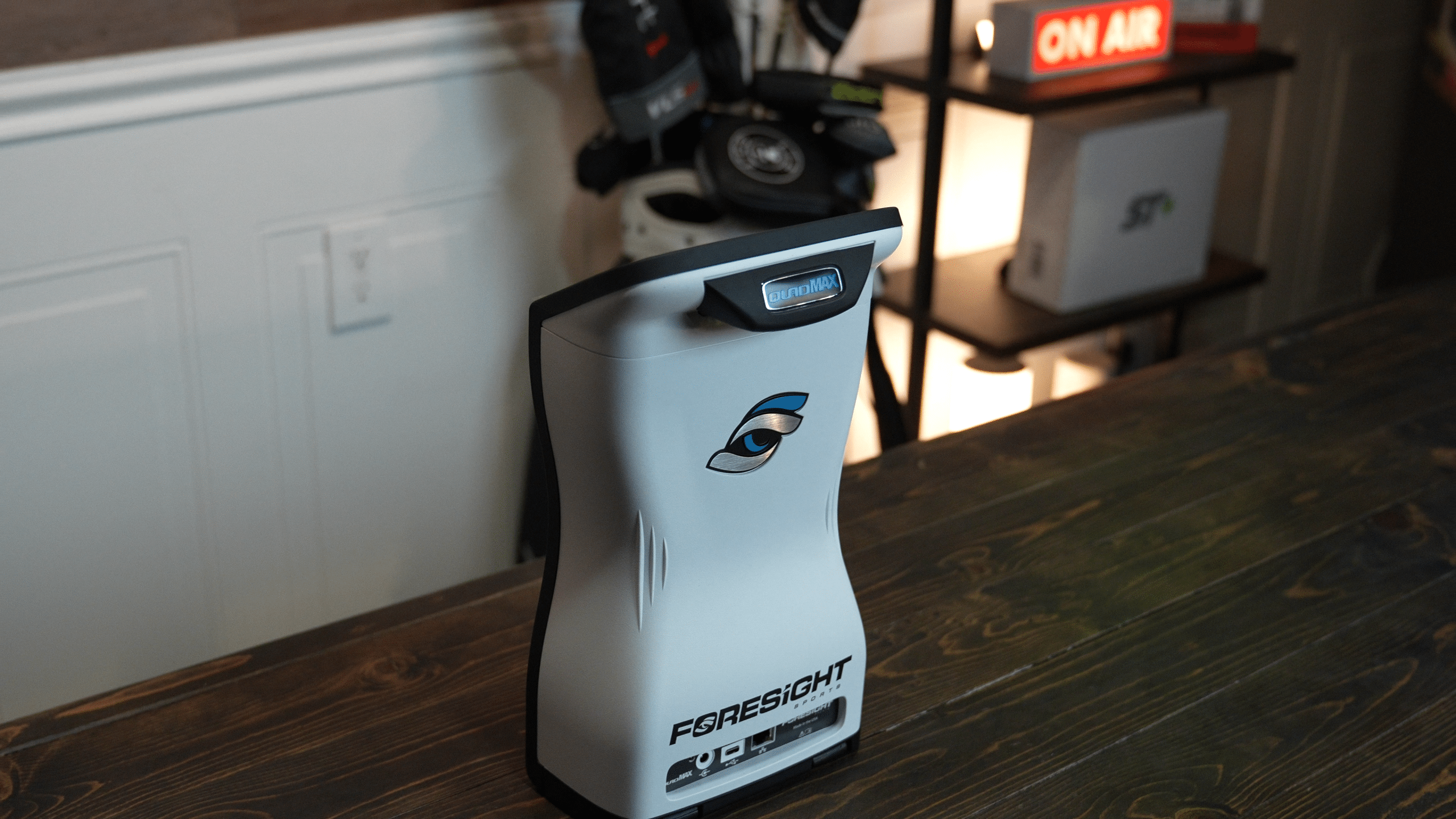 Foresight Sports QuadMAX golf launch monitor on table