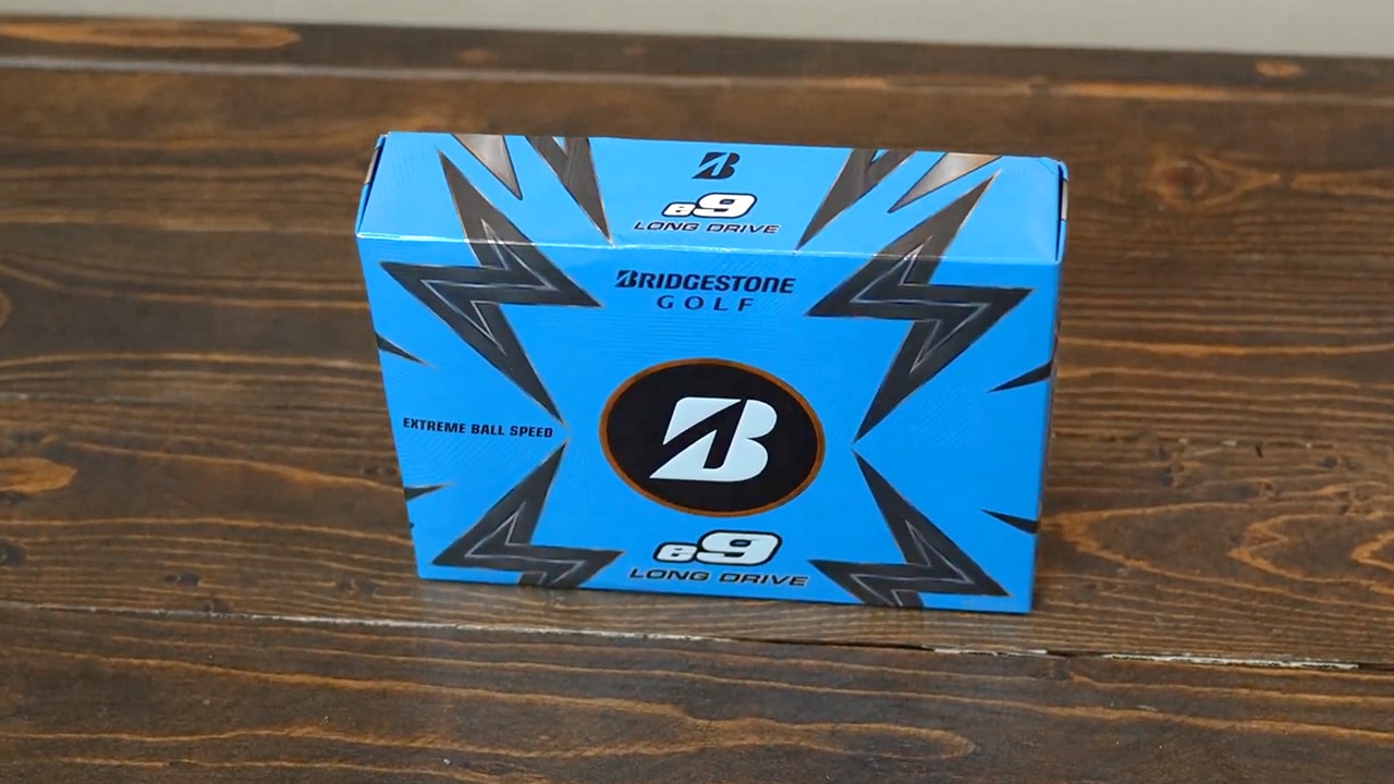 Bridgestone e9 Long Drive golf balls box