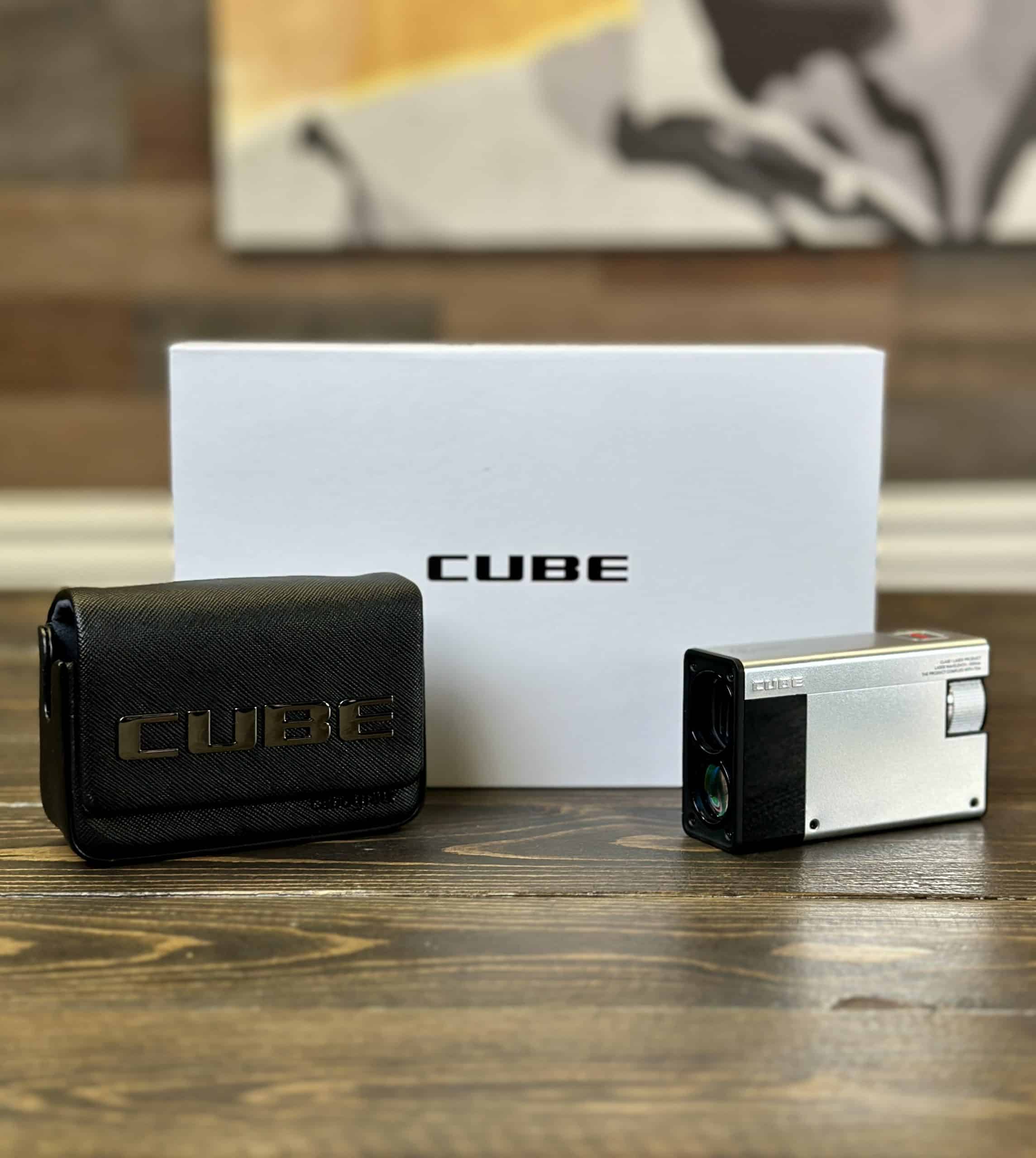 CUBE golf rangefinder with case and box