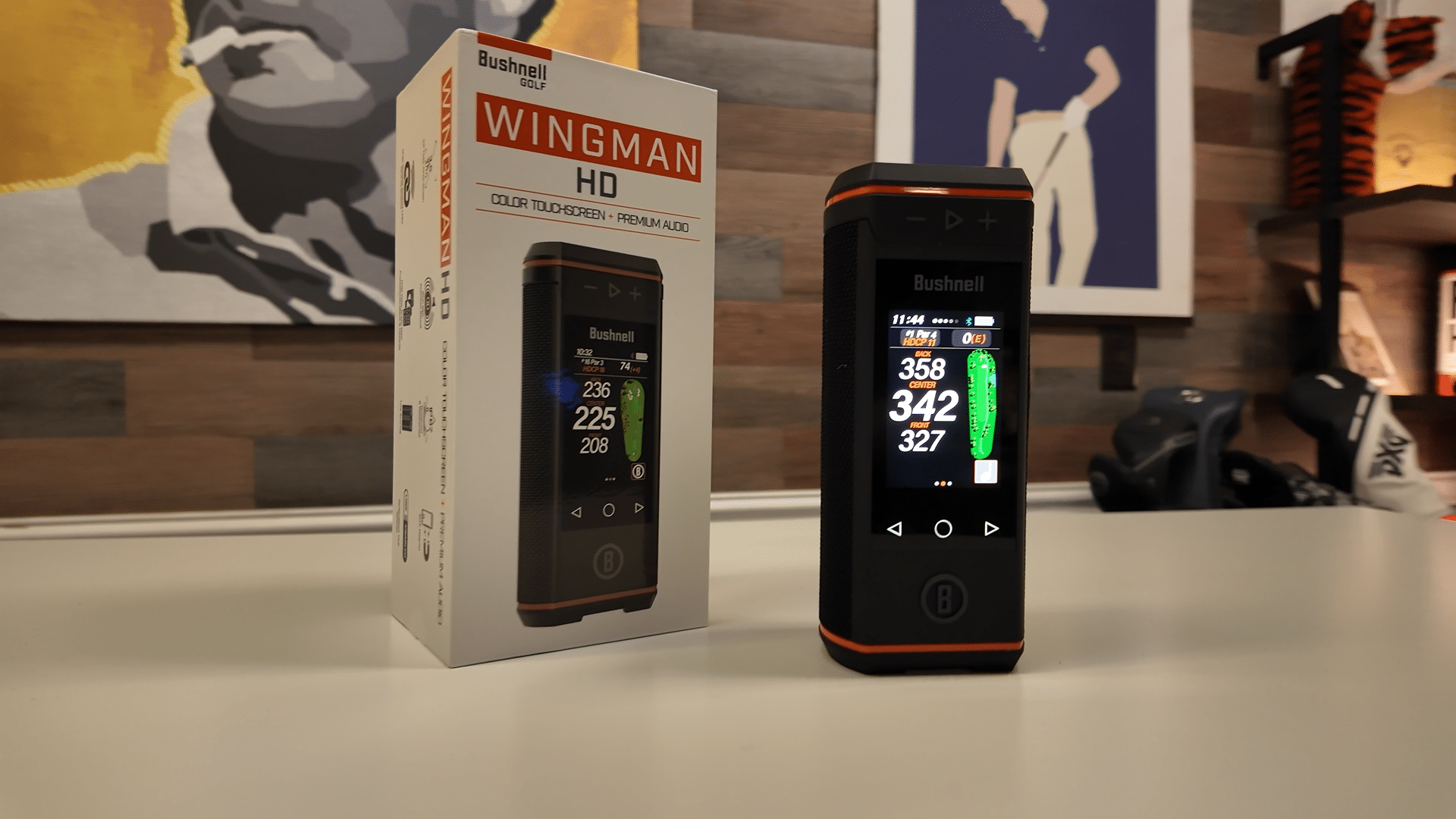 Bushnell Wingman HD golf GPS device display