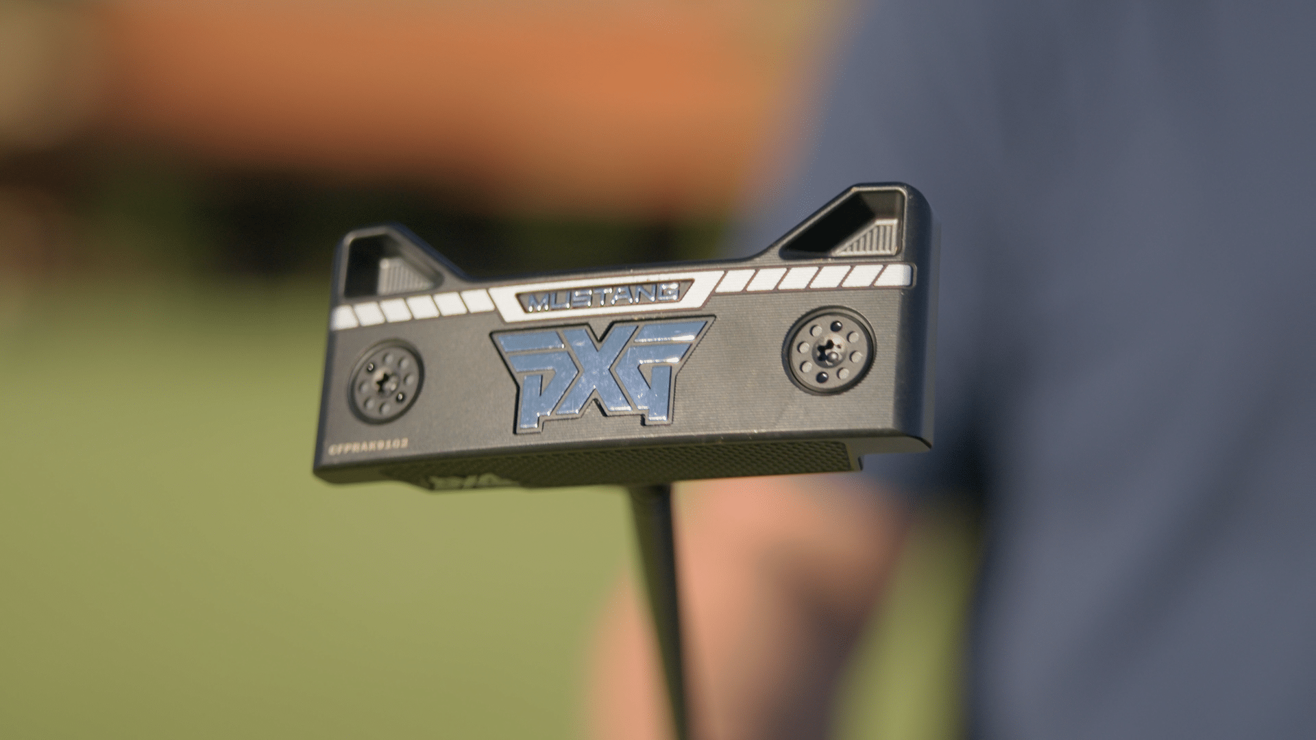 Close-up of a PXG Mustang golf putter
