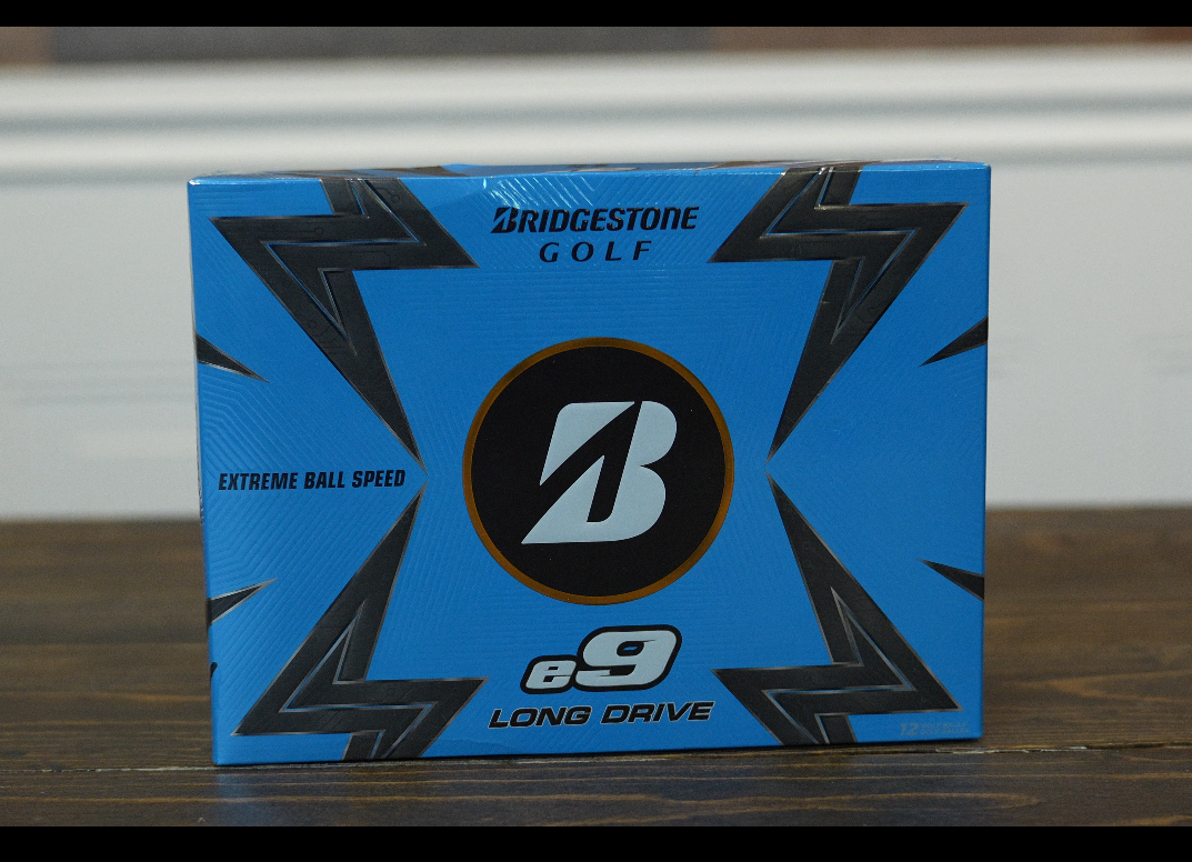 Bridgestone e9 Long Drive golf balls box