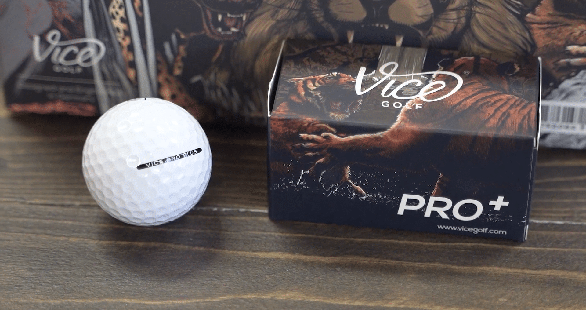 Vice Golf Pro Plus ball and packaging