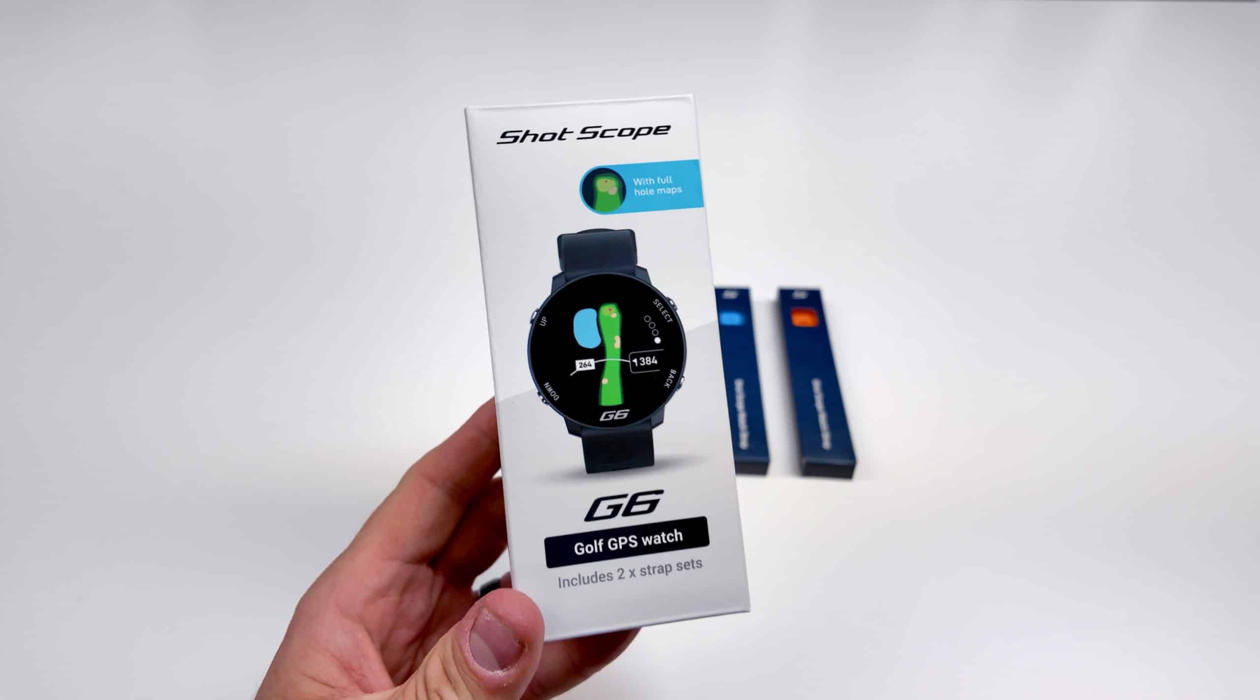 Shot Scope G6 golf GPS watch box