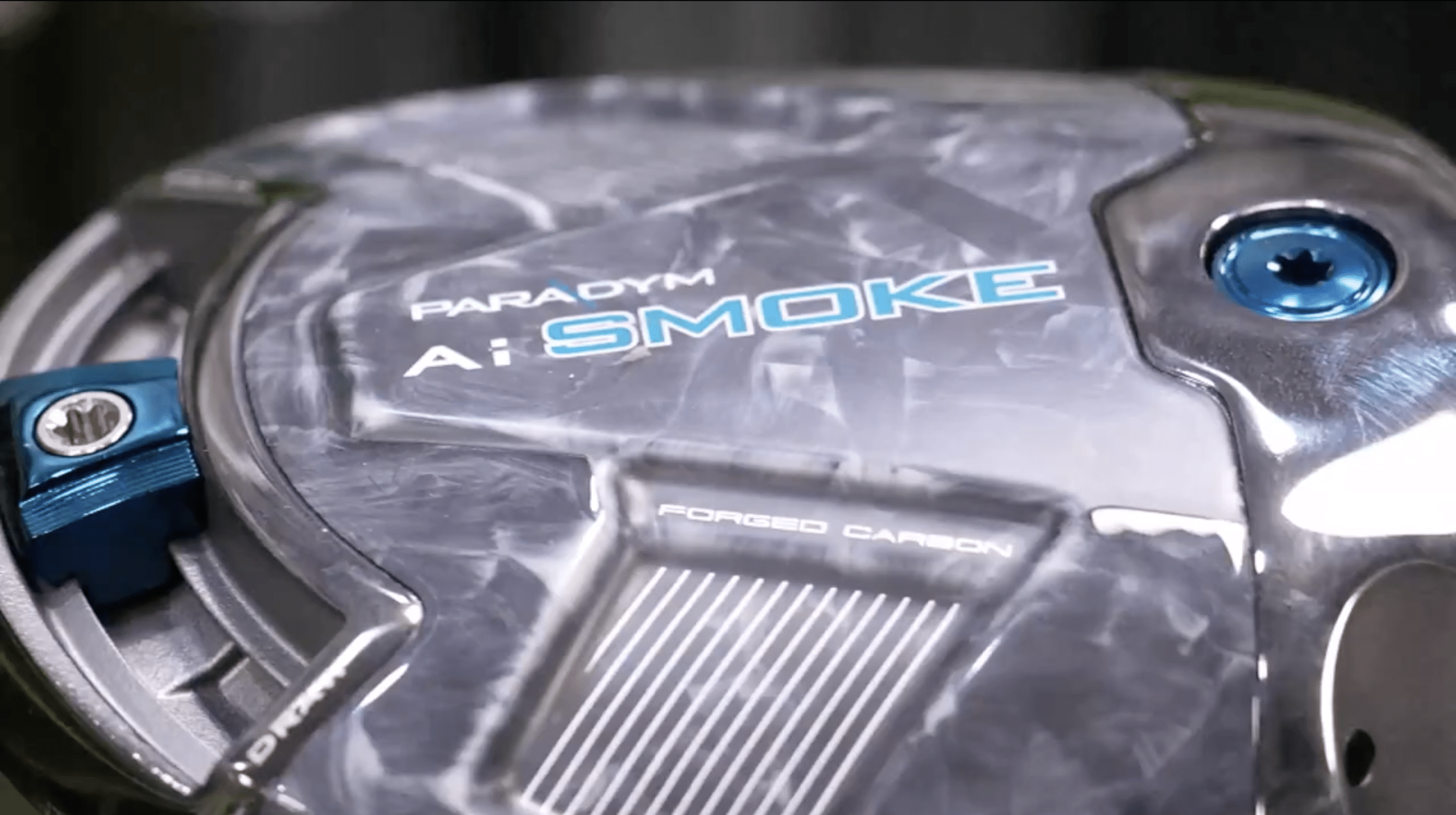 Close-up of Paradym Ai Smoke golf club head