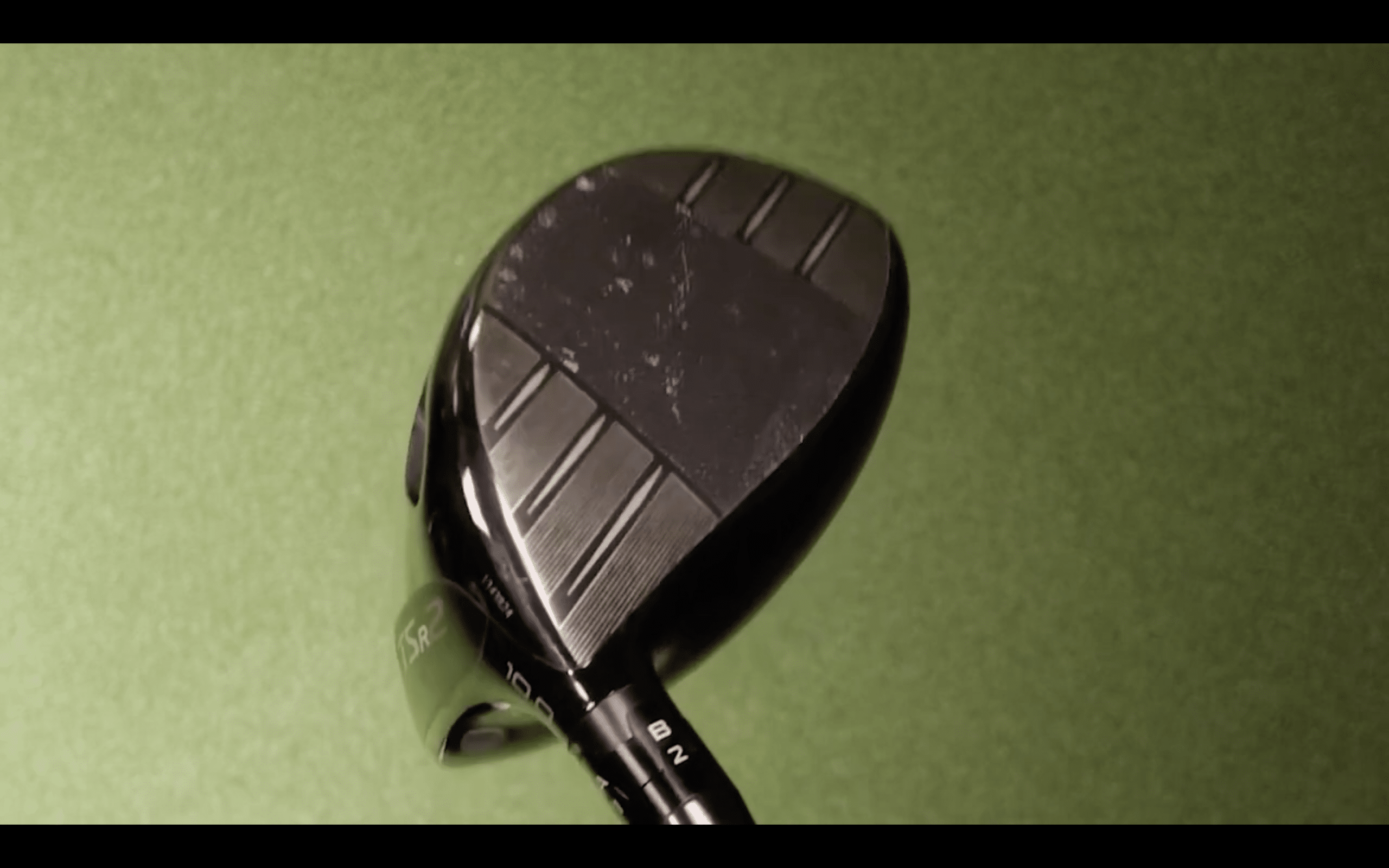 Close-up of a golf club head