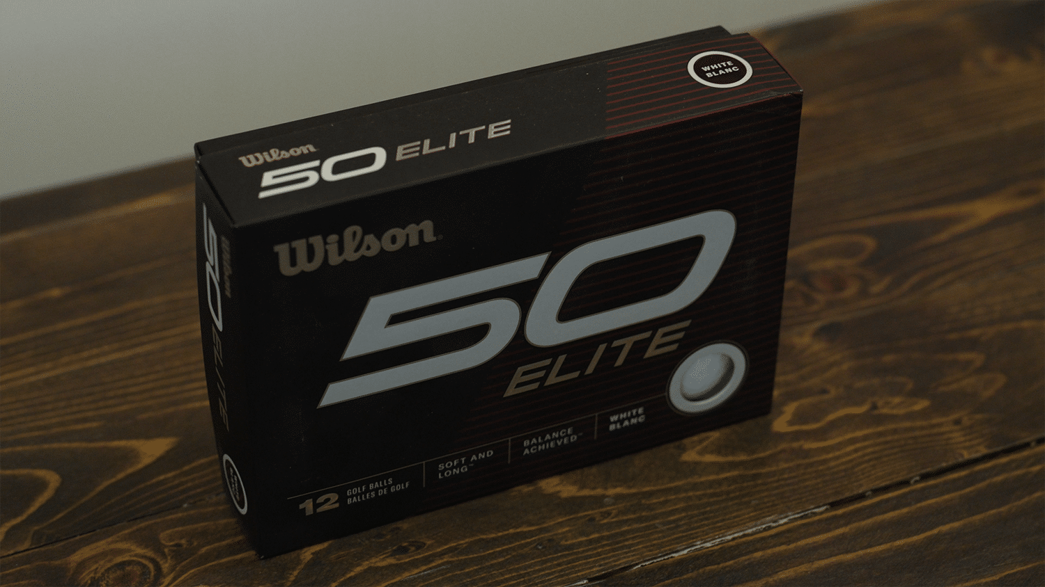 Wilson 50 Elite golf balls box