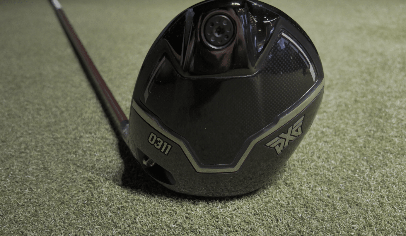 PXG 0311 golf driver on green turf