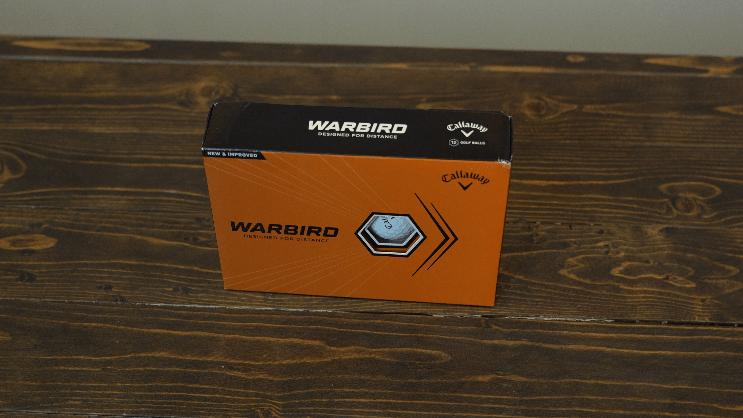 Callaway Warbird golf balls box on table