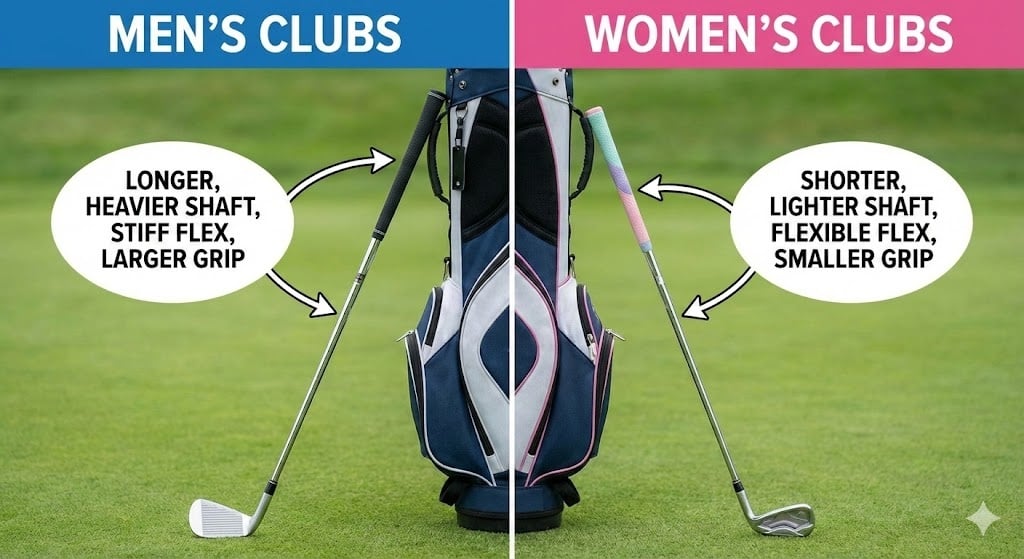 Women's vs Men's Golf Clubs: Key Differences Explained
