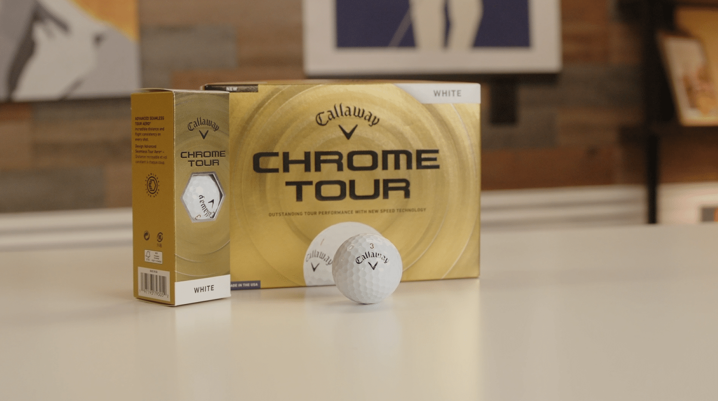 Callaway Chrome Tour golf balls packaging